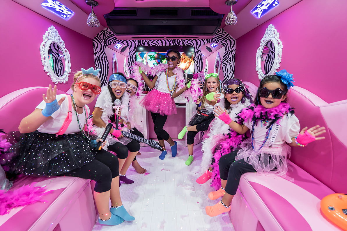 Katy TX Birthday Party for Girls: Party Venue | RockStar Spa Bus